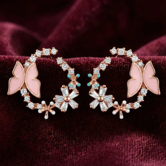 Blossom Flutter Earrings - 925 Silver