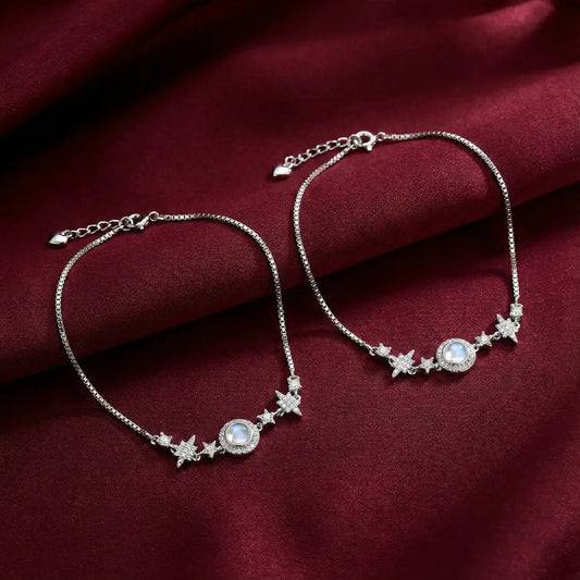 Celestial Charm Anklet - 925 Silver