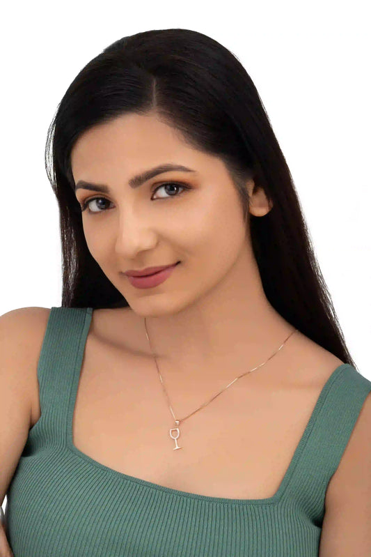 Champagne Necklace - 925 Silver