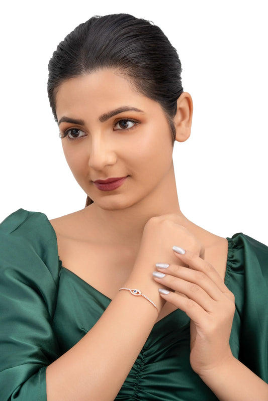 Celestial Evil Eye Bracelet - 925 Silver