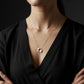Blossom Circle Rose Gold Pendant Necklace - 925 Silver