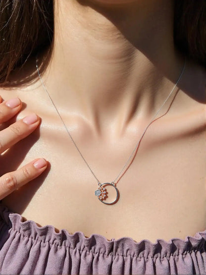 Celestial Bloom Necklace - 925 Silver