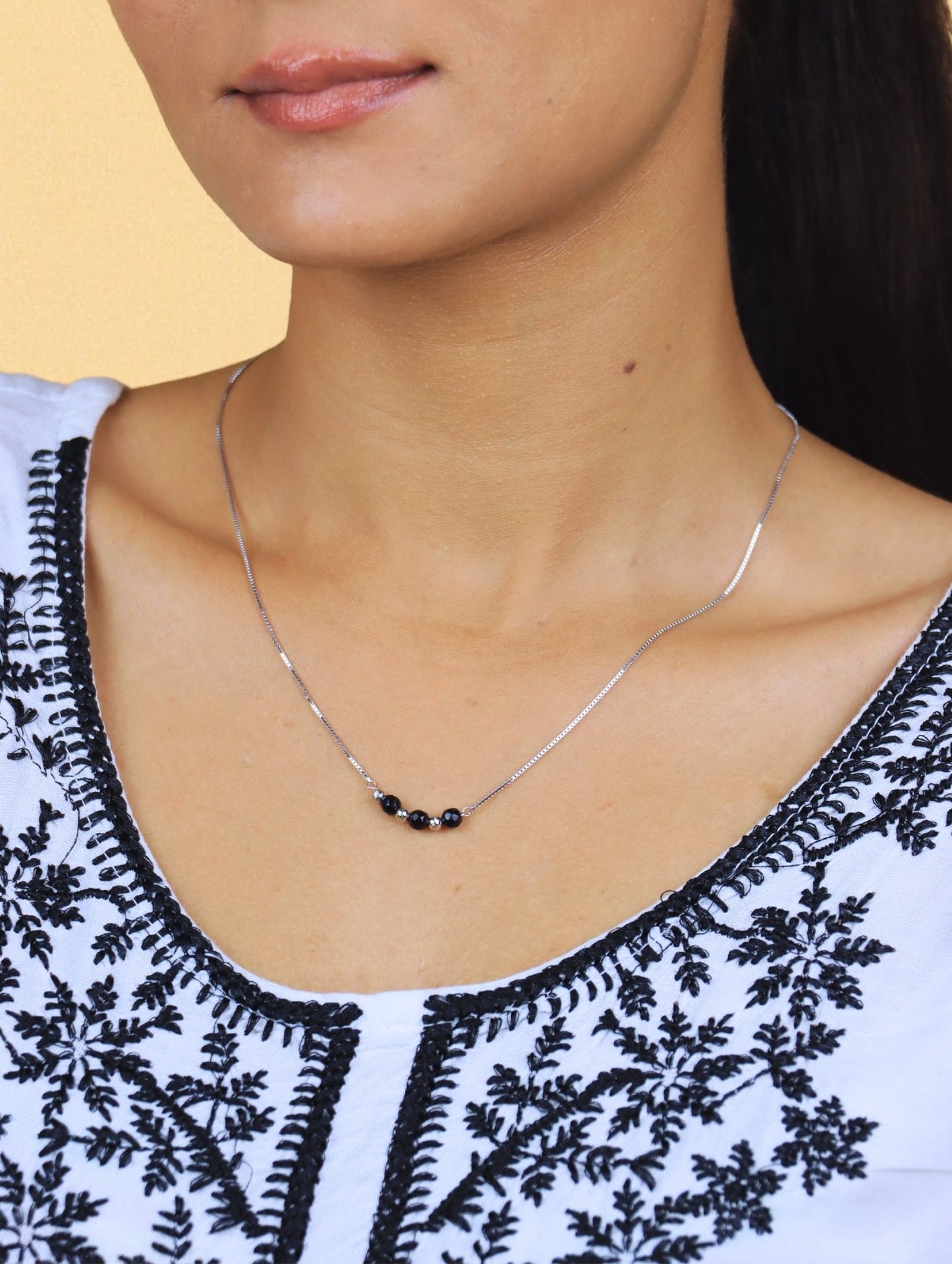 Midnight Orbit Necklace - 925 Silver
