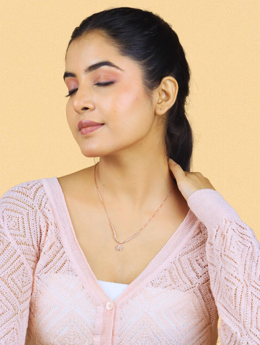 Blossom Gleam Necklace - 925 Silver