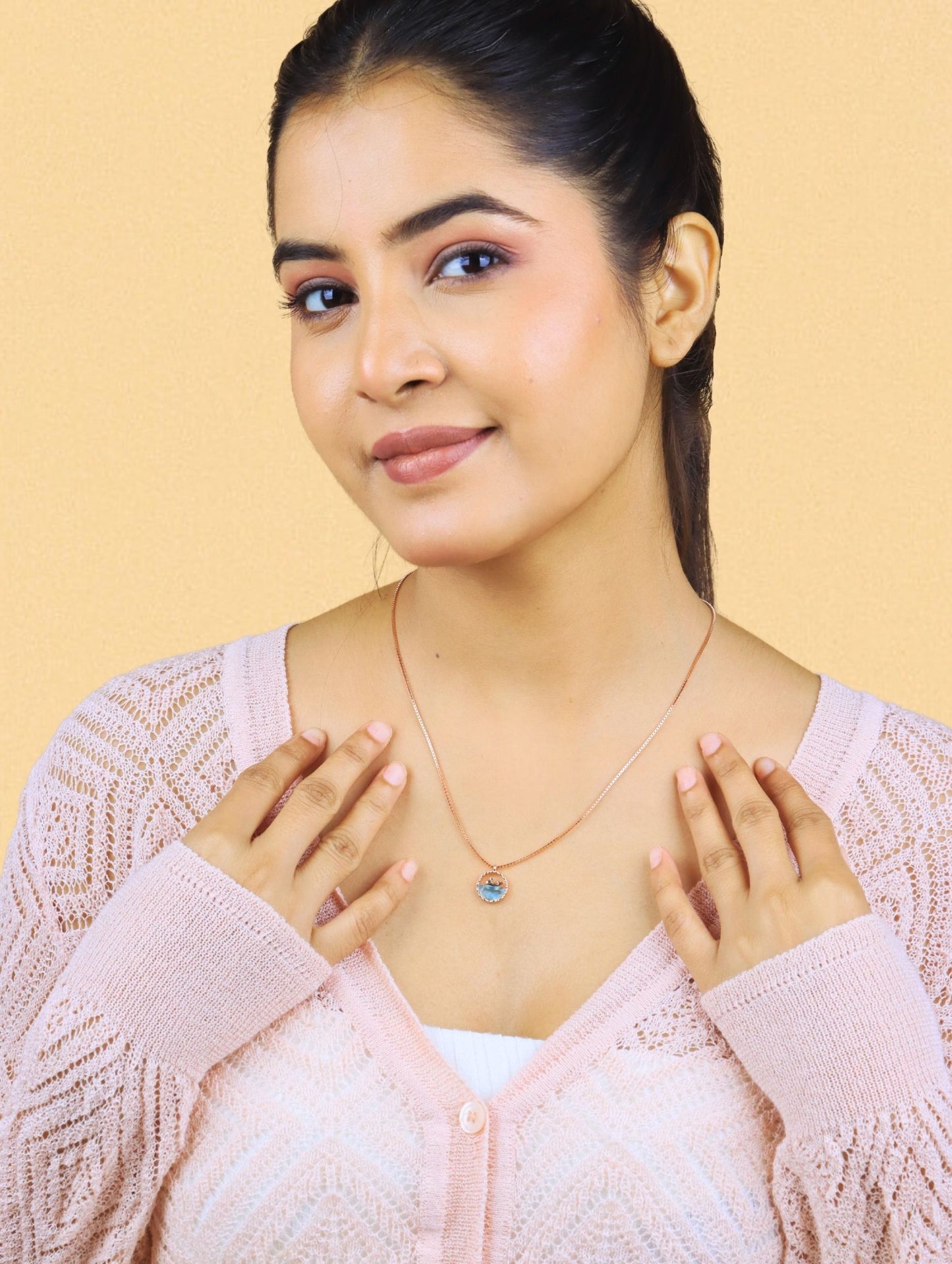 Dolphin Dancing Chain Necklace - 925 Silver