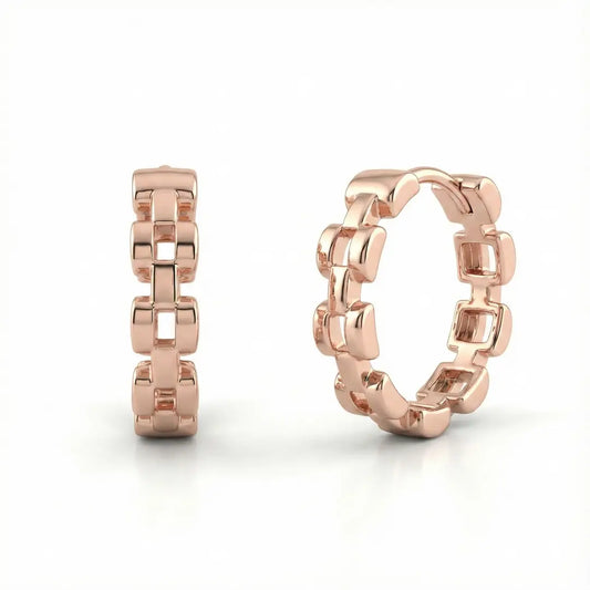 Statement Crossover Sparkle Hoops Earrings - 925 Silver