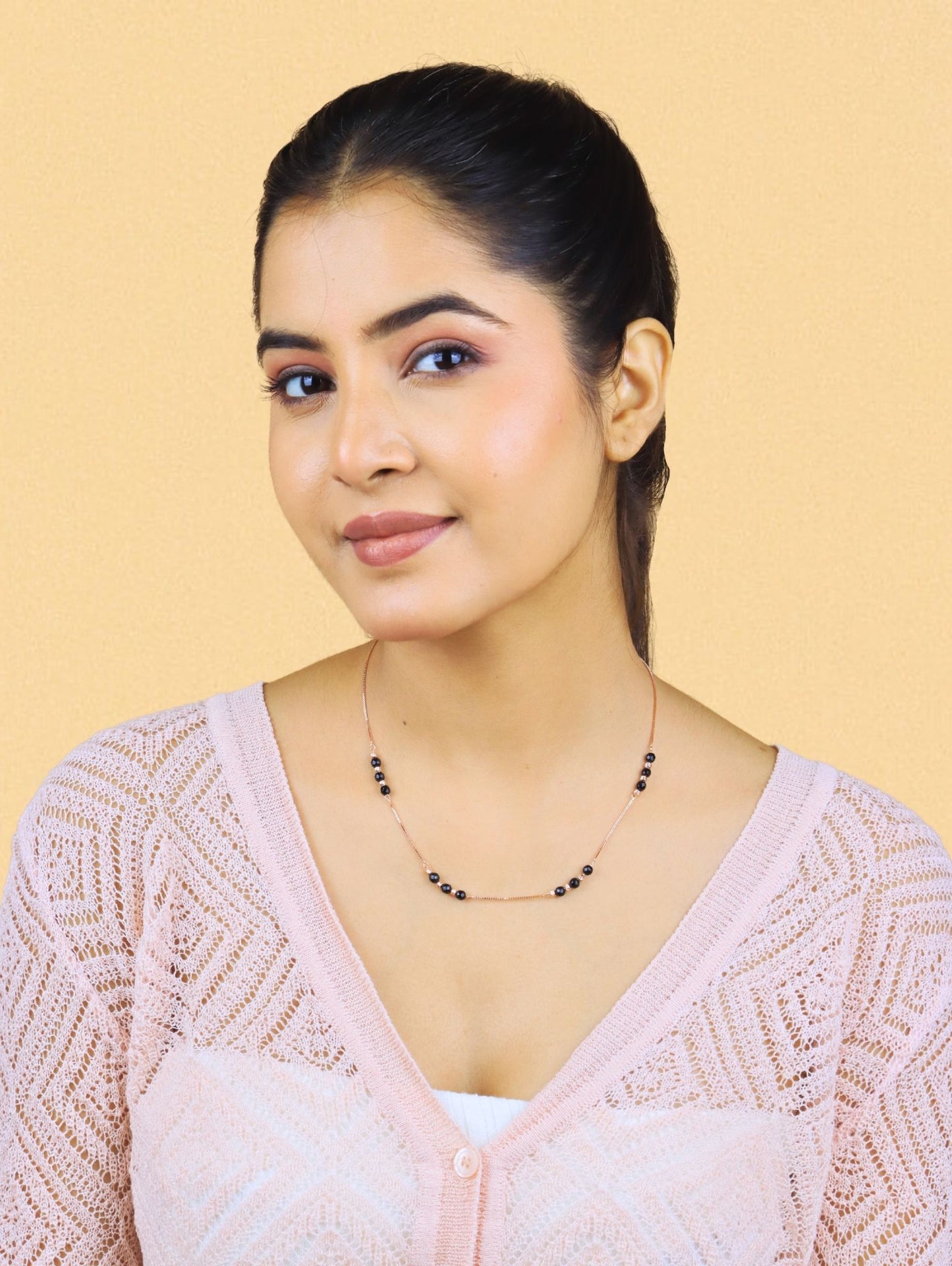 Noir Grace Mangalsutra Necklace - 925 Silver