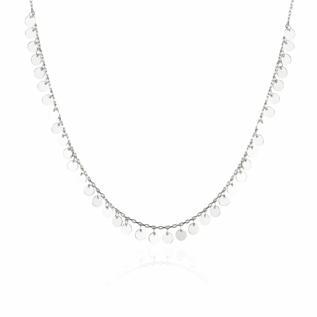 Luna Drift 925 Silver Adjustable Charm Chain Necklace