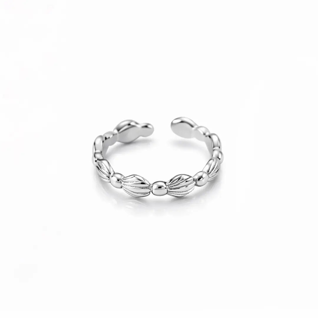 Beaded Grace 925 Silver Adjustable Toe Ring