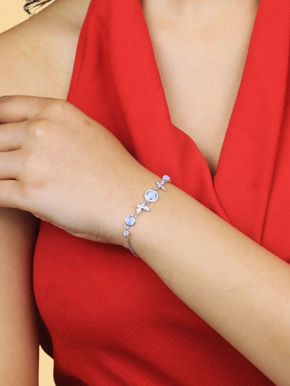 Moonlit Grace Bracelet - 925 Silver