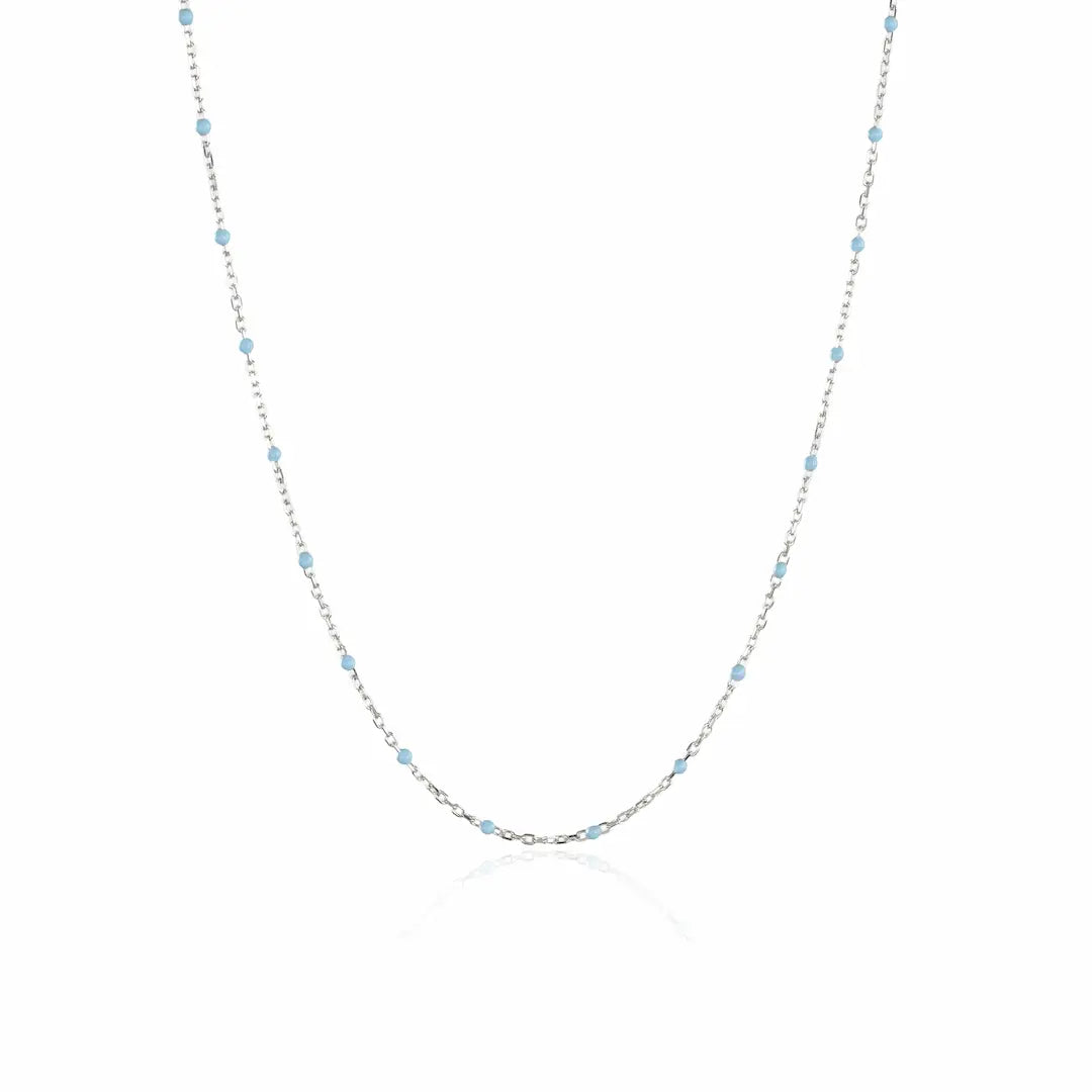 LunaDrop 925 Silver Adjustable Charm Chain Necklace