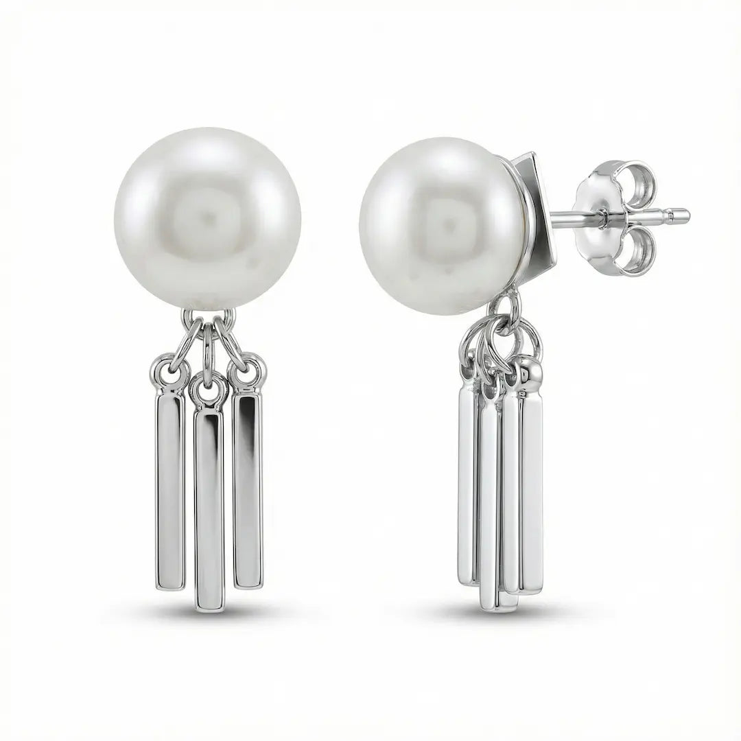 Silver Rhythm Studs - 925 Silver