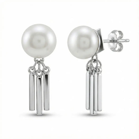 Silver Rhythm Studs - 925 Silver