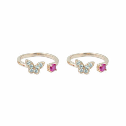 Flutter Grace 925 Silver Adjustable Toe Ring