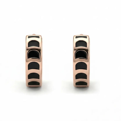 The NoirWave Hoops Earrings - 925 Silver