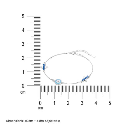 Sky Guardian Evil Eye Bracelet - 925 Silver