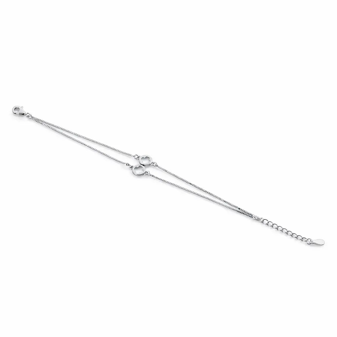 Ethereal 925 Silver Infinite Glow Adjustable Bracelet
