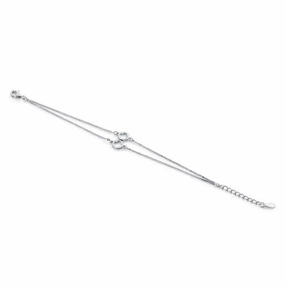 Ethereal 925 Silver Infinite Glow Adjustable Bracelet