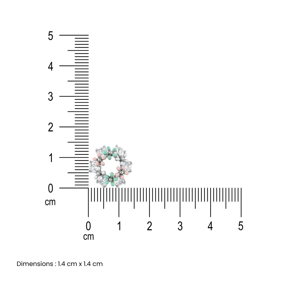 The Pastel Bloom Earrings - 925 Silver