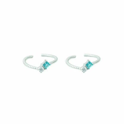 Aqua Glow Rose Gold 92.5 Toe Rings