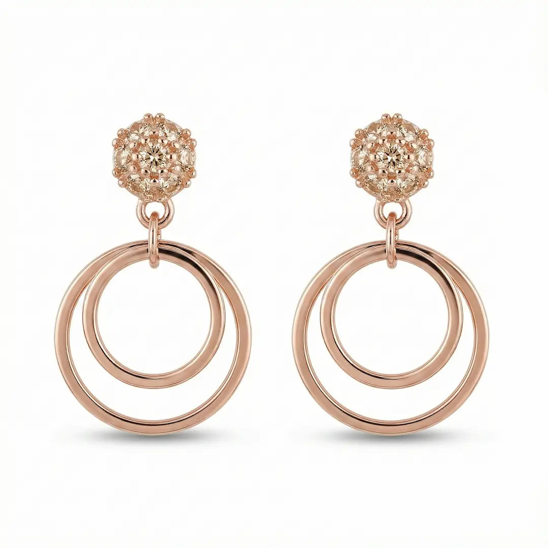 The Ethereal Orbit Earrings - 925 Silver