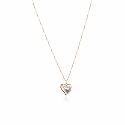 Aurora Heart 925 Silver Adjustable Charm Chain