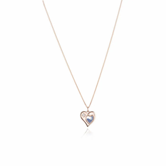 Aurora Heart 925 Silver Adjustable Charm Chain