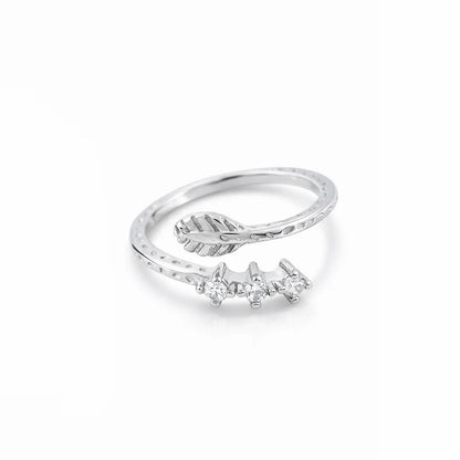 Leaf Whisper 925 Silver Adjustable Toe Ring