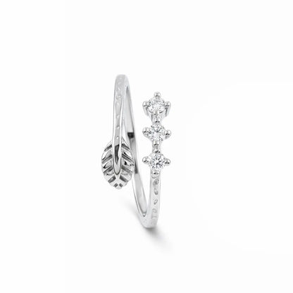 Leaf Whisper 925 Silver Adjustable Toe Ring