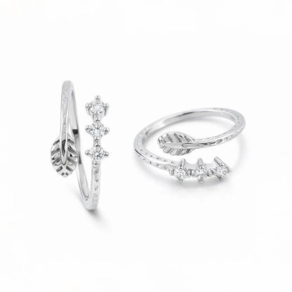 Leaf Whisper 925 Silver Adjustable Toe Ring