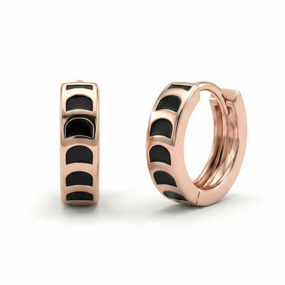 The NoirWave Hoops Earrings - 925 Silver