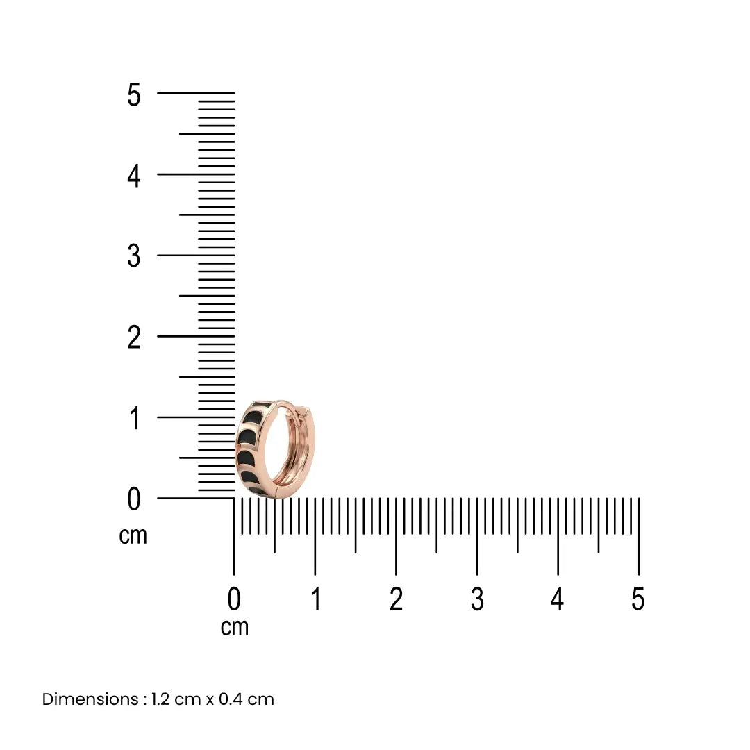 The NoirWave Hoops Earrings - 925 Silver