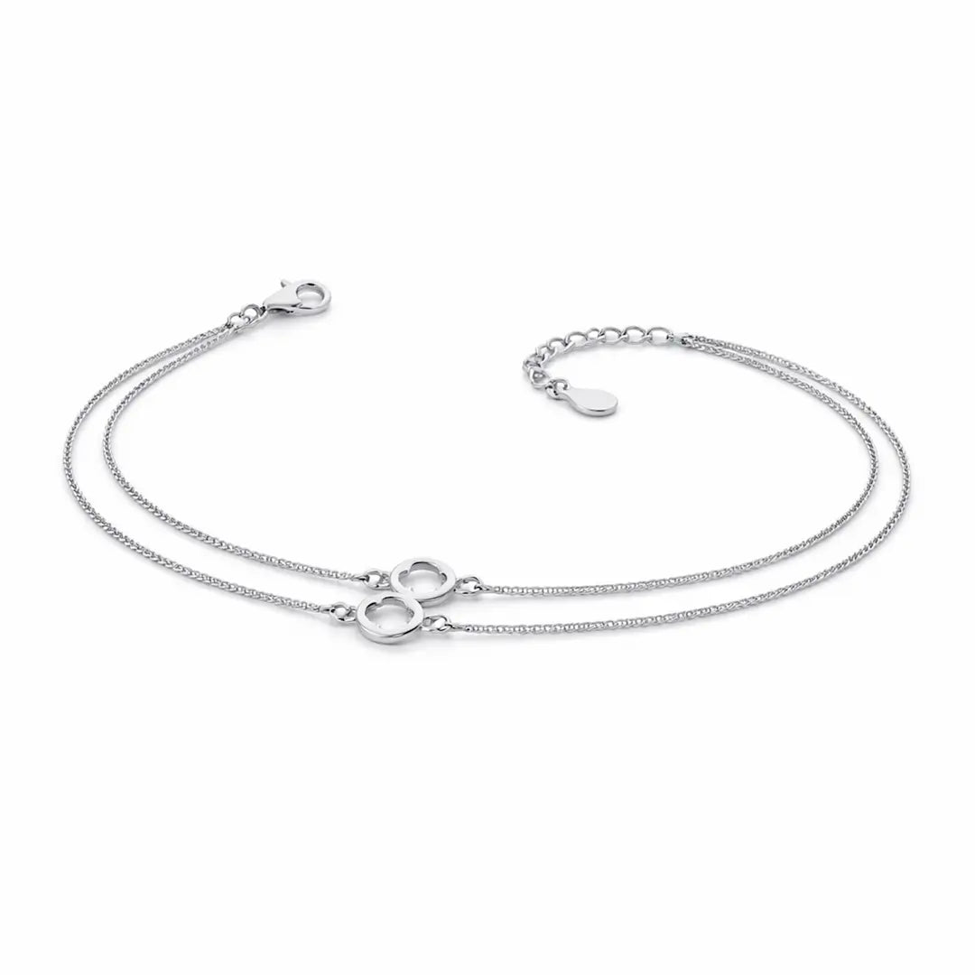 Ethereal 925 Silver Infinite Glow Adjustable Bracelet