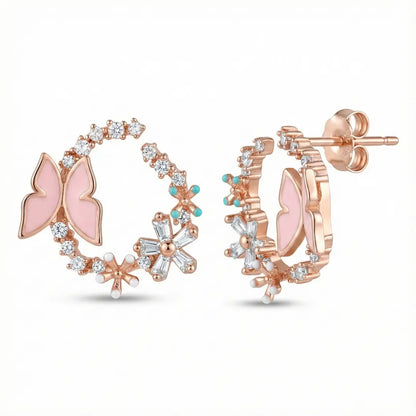 Blossom Flutter Earrings  - 925 Silver