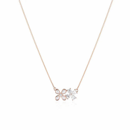 925 Silver Floral Spark Adjustable Charm Chain