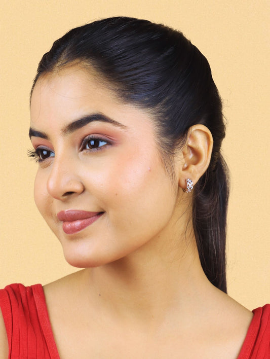 Luna Vine Silver Hoops - 925 Silver