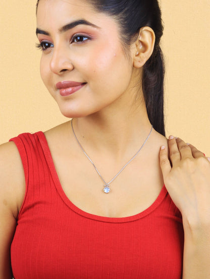 Moonlit Beetle Necklace - 925 Silver