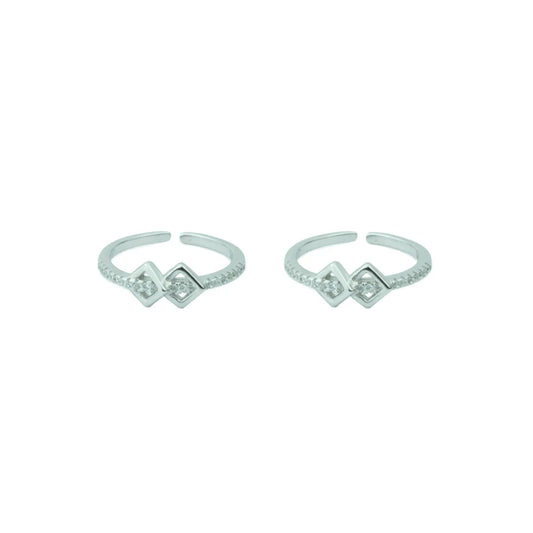 Bloomora 925 Silver Adjustable Toe Ring – Rose Gold Finish