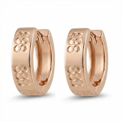 The Aurora Dot Hoops Earrings - 925 Silver