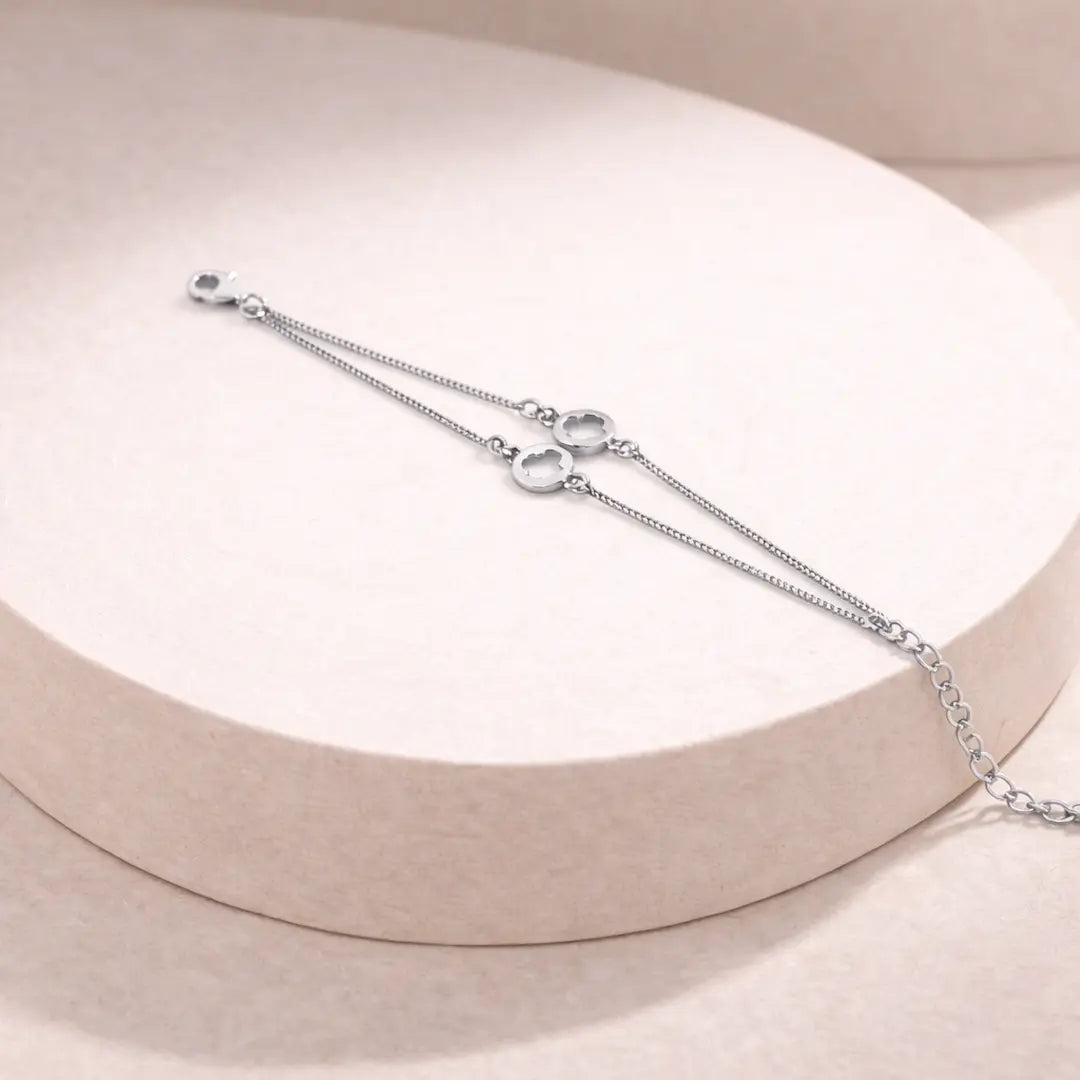 Ethereal 925 Silver Infinite Glow Adjustable Bracelet