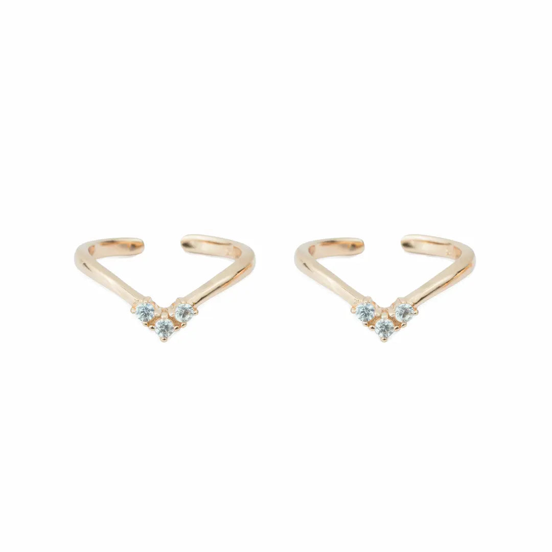 Aurelle Heart 925 Silver Adjustable Toe Ring