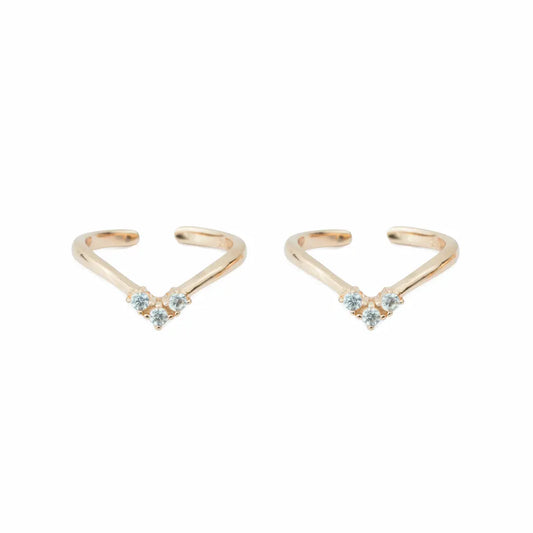 Aurelle Heart 925 Silver Adjustable Toe Ring