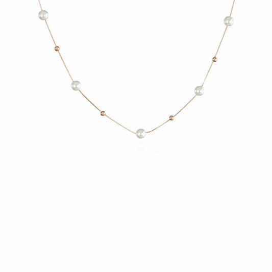 Pearl Grace Necklace - 925 Silver