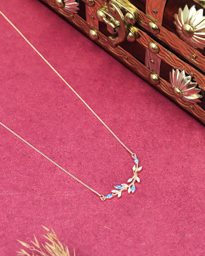 Azure Bloom Necklace - 925 Silver