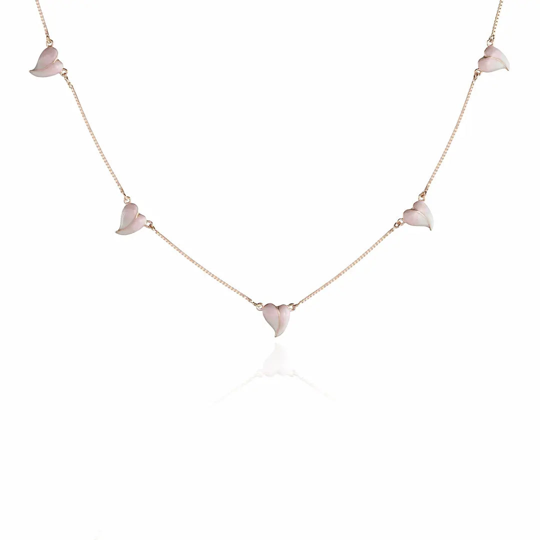 Petal Whisper Necklace - 925 Silver