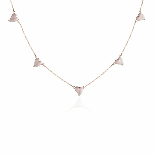 Petal Whisper Necklace - 925 Silver