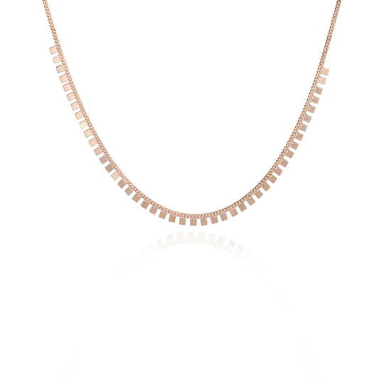 Geo Gleam Charm Necklace - 925 Silver