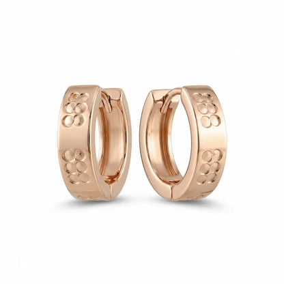 The Aurora Dot Hoops Earrings - 925 Silver