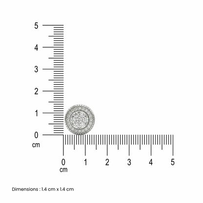 Cubic Zirconia Full Stone Earrings - 925 silver