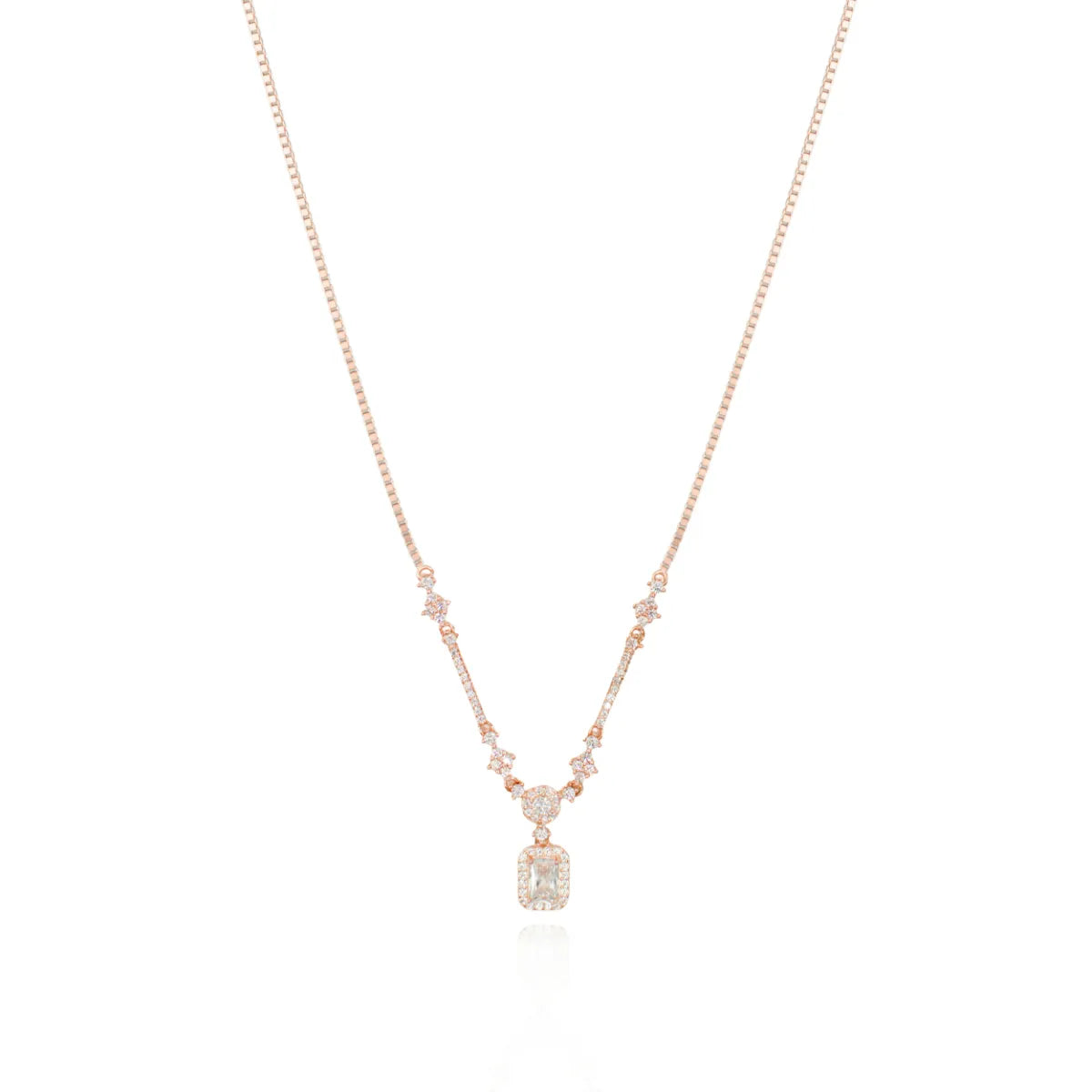 Aurielle Glow Charm Necklace - 925 Silver